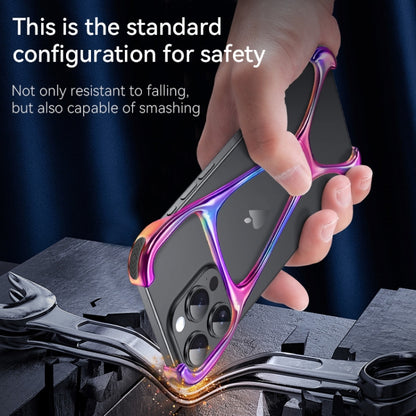For iPhone 15 Pro Hercules Zinc Alloy Borderless Metal Phone Case(Colorful) - iPhone 15 Pro Cases by buy2fix | Online Shopping UK | buy2fix