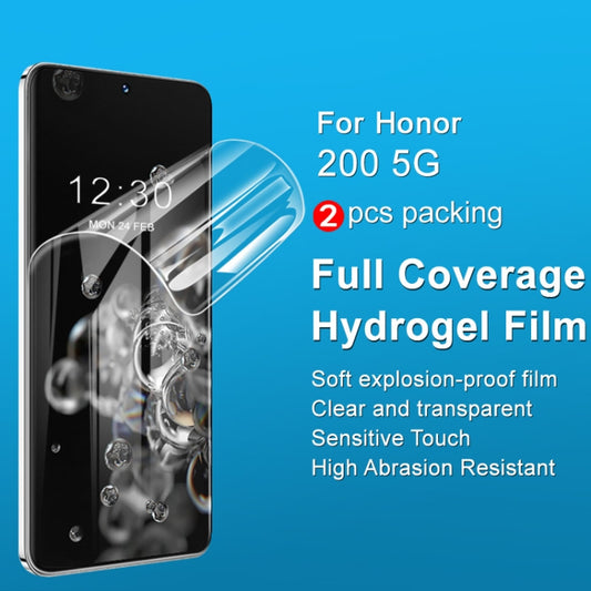 For Honor 200 2pcs/Set imak Curved Full Screen Hydrogel Film Protector by imak