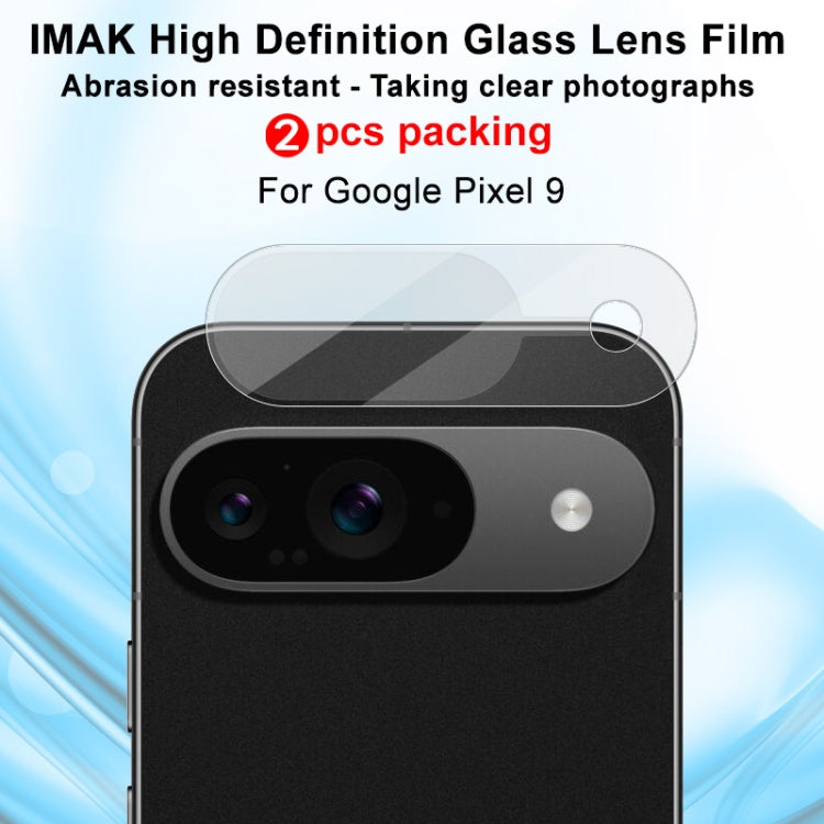 For Google Pixel 9 2pcs/Set imak HD Glass Rear Camera Lens Film - Other by imak | Online Shopping UK | buy2fix