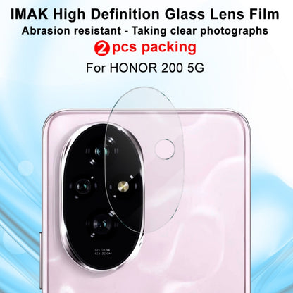 For Honor 200 2 PCS/Set IMAK HD Glass Rear Camera Lens Film - Other by imak | Online Shopping UK | buy2fix