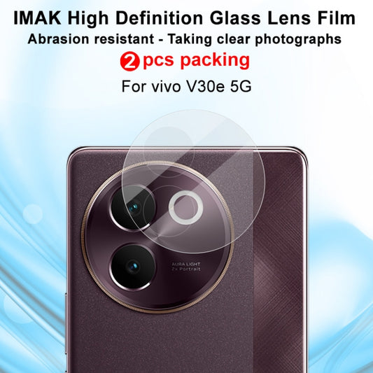 For vivo V30e 2pcs/Set imak HD Glass Rear Camera Lens Film by imak