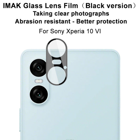 For Sony Xperia 10 VI IMAK Rear Camera Lens Glass Film Black Version by imak