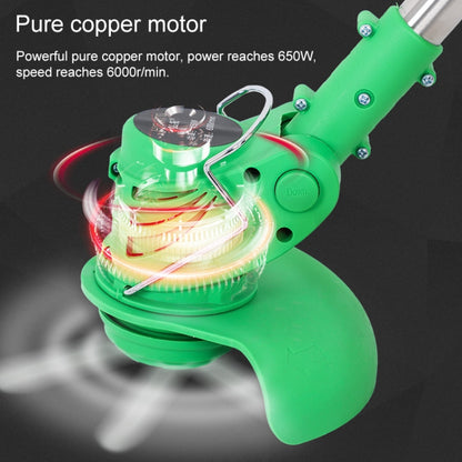 21V Portable Rechargeable Electric Lawn Mower Weeder, Plug Type:US Plug(Green) - Lawn Mower, Saws & Accessories by buy2fix | Online Shopping UK | buy2fix