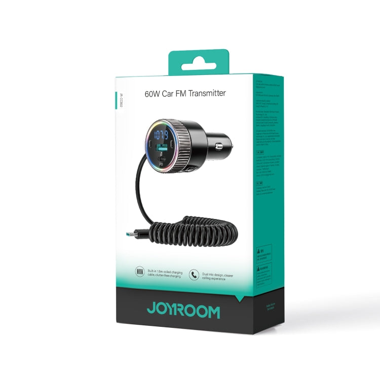 JOYROOM JR-CCB02 Car Bluetooth 5.4 Wireless Transmitter MP3 Player(Black) - Bluetooth Car Kits by JOYROOM | Online Shopping UK | buy2fix