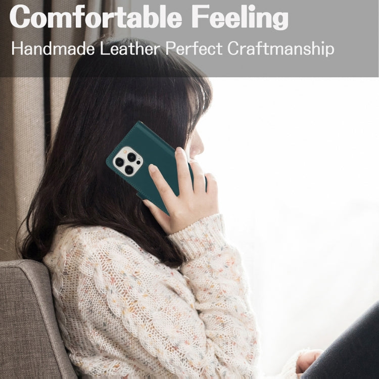 For iPhone 13 mini YM016 Rhombic Zipper Card Wallet Leather Phone Case with Lanyard(Green) - iPhone 13 mini Cases by buy2fix | Online Shopping UK | buy2fix