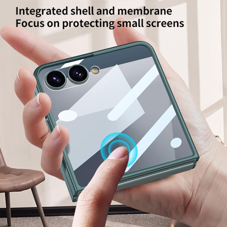 For Samsung Galaxy Z Flip7 5G GKK Integrated Ultra-thin Wristband Holder Phone Case(Silver) - Galaxy Z Flip7 5G Cases by GKK | Online Shopping UK | buy2fix