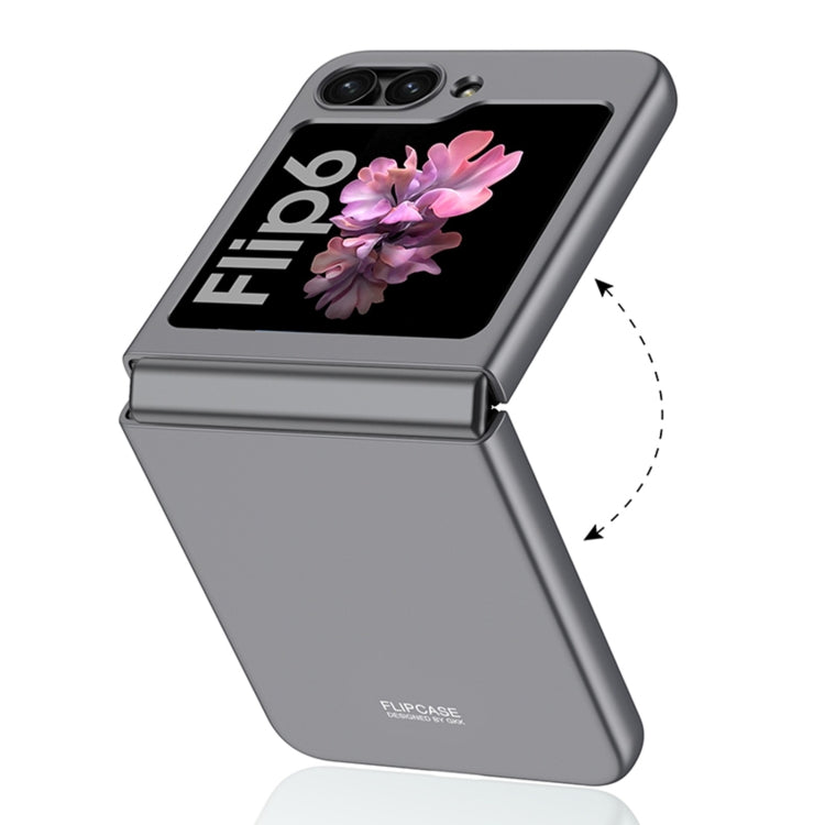 For Samsung Galaxy Z Flip6 GKK Ultra-thin Full Coverage Phone Case with Tempered Film(Titanium Gray) - Galaxy Z Flip6 5G Cases by GKK | Online Shopping UK | buy2fix