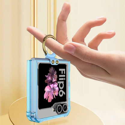 For Samsung Galaxy Z Flip6 / Flip7 FE GKK Airbag Ring Full Coverage Phone Case(Blue) by GKK