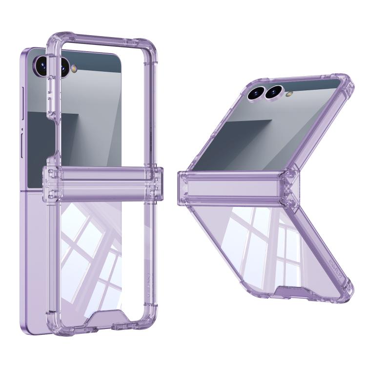 For Samsung Galaxy Z Flip7 5G GKK Airbag Hinge Full Coverage Phone Case(Purple) - Galaxy Z Flip7 5G Cases by GKK | Online Shopping UK | buy2fix