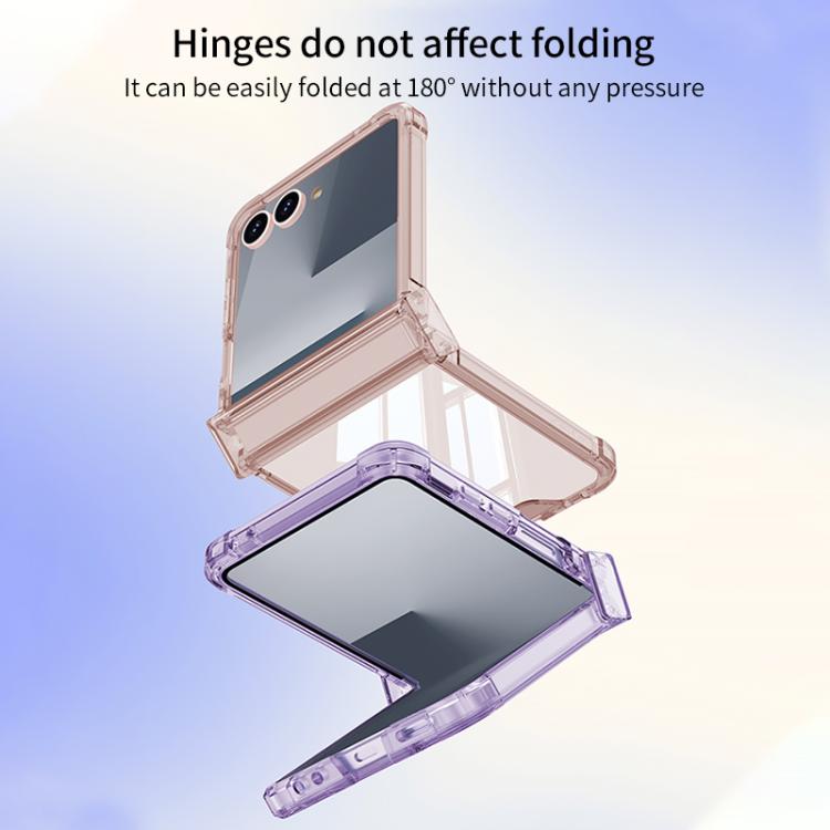 For Samsung Galaxy Z Flip7 5G GKK Airbag Hinge Full Coverage Phone Case(Purple) - Galaxy Z Flip7 5G Cases by GKK | Online Shopping UK | buy2fix