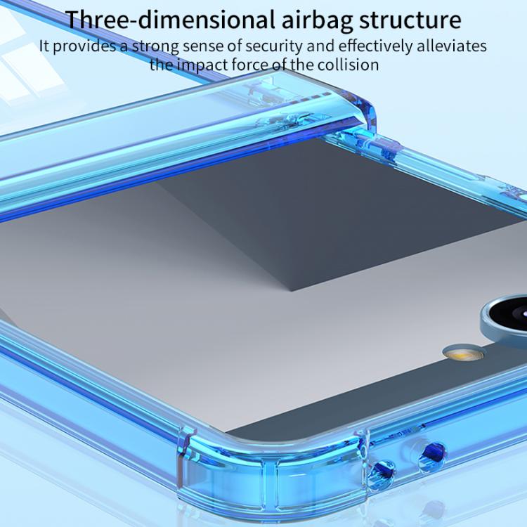 For Samsung Galaxy Z Flip7 5G GKK Airbag Hinge Full Coverage Phone Case(Transparent) - Galaxy Z Flip7 5G Cases by GKK | Online Shopping UK | buy2fix