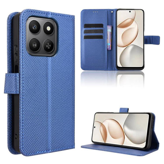 For Honor 400 Smart 5G Diamond Texture Leather Phone Case(Blue)