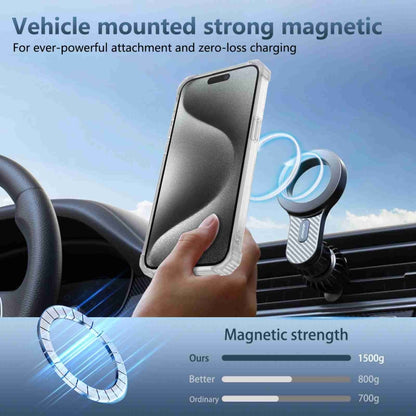 For iPhone 13 Transparent MagSafe Magnetic Phone Case(Transparent) - iPhone 13 Cases by buy2fix | Online Shopping UK | buy2fix