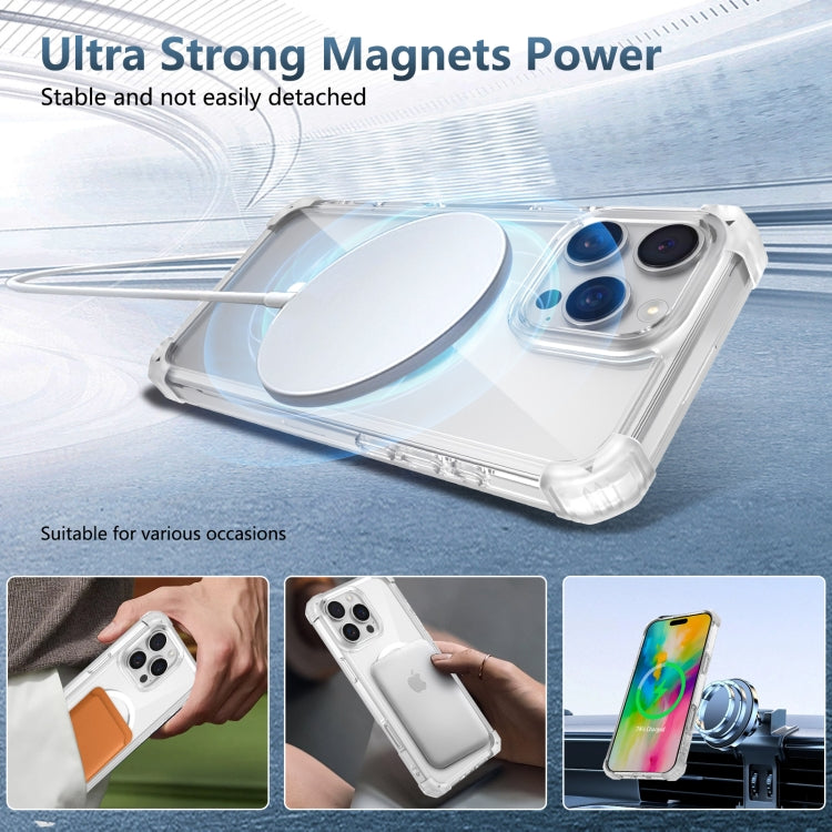 For iPhone 16 Pro Transparent MagSafe Magnetic Phone Case(Transparent) - iPhone 16 Pro Cases by buy2fix | Online Shopping UK | buy2fix