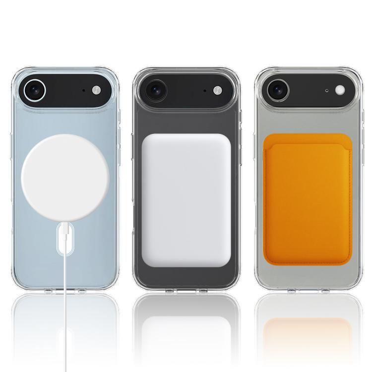 For iPhone Air MagSafe Clear Acrylic PC Hybrid TPU Phone Case(Transparent) - iPhone Air Cases by buy2fix | Online Shopping UK | buy2fix