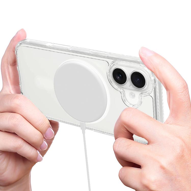 For iPhone 17 MagSafe Clear Acrylic PC Hybrid TPU Phone Case(Transparent) - iPhone 17 Cases by buy2fix | Online Shopping UK | buy2fix