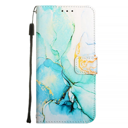 For Blackview Shark 8 PT003 Marble Pattern Flip Leather Phone Case(Green) - More Brand by buy2fix | Online Shopping UK | buy2fix