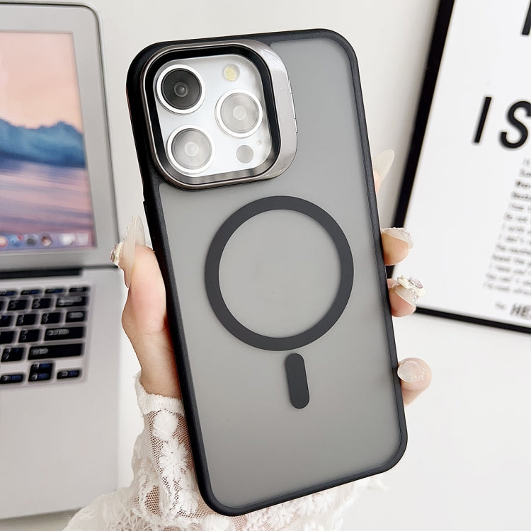 For iPhone 14 Pro Max J3 Magsafe Frame Bracket Shockproof Phone Case(Black) - iPhone 14 Pro Max Cases by buy2fix | Online Shopping UK | buy2fix