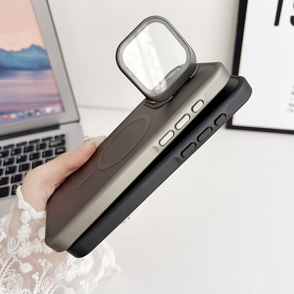 For iPhone 12 J3 Magsafe Frame Bracket Shockproof Phone Case(Black) - iPhone 12 / 12 Pro Cases by buy2fix | Online Shopping UK | buy2fix