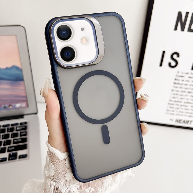 For iPhone 11 J3 Magsafe Frame Bracket Shockproof Phone Case(Royal Blue) - iPhone 11 Cases by buy2fix | Online Shopping UK | buy2fix