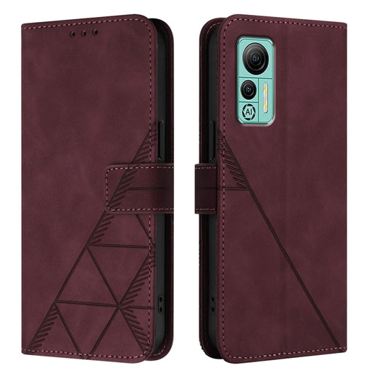 For Ulefone Note 14 Crossbody 3D Embossed Flip Leather Phone Case(Wine Red) by buy2fix