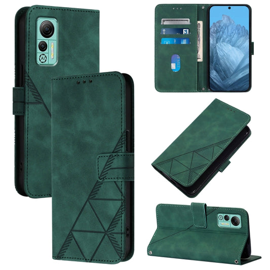 For Ulefone Note 14 Crossbody 3D Embossed Flip Leather Phone Case(Green) by buy2fix