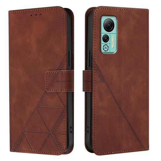 For Ulefone Note 14 Crossbody 3D Embossed Flip Leather Phone Case(Brown) by buy2fix