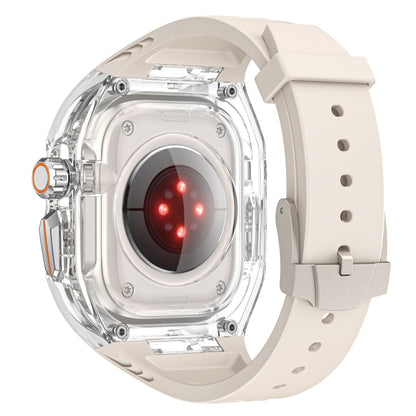 For Apple Watch Ultra 3 / 2 49mm Modified PC Hybrid TPU Watch Case Band(Starlight Transparent) by buy2fix