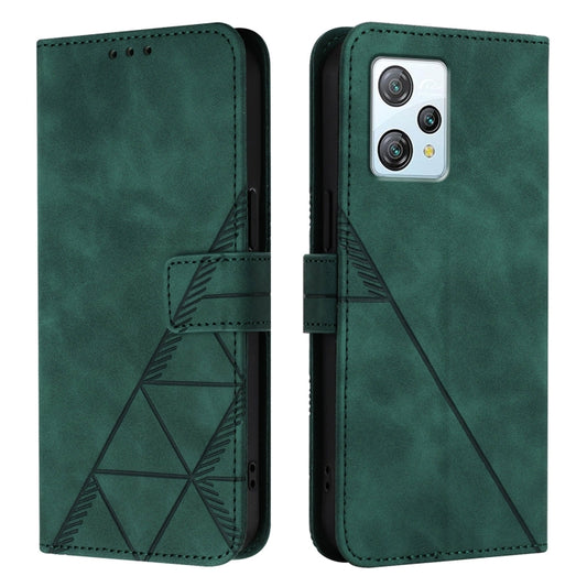 For Blackview A53 Crossbody 3D Embossed Flip Leather Phone Case(Dark Green) by buy2fix