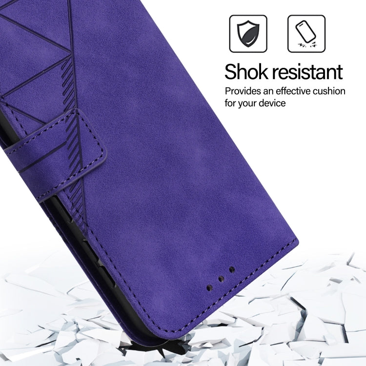 For Blackview Shark 8 Crossbody 3D Embossed Flip Leather Phone Case(Purple) - More Brand by buy2fix | Online Shopping UK | buy2fix