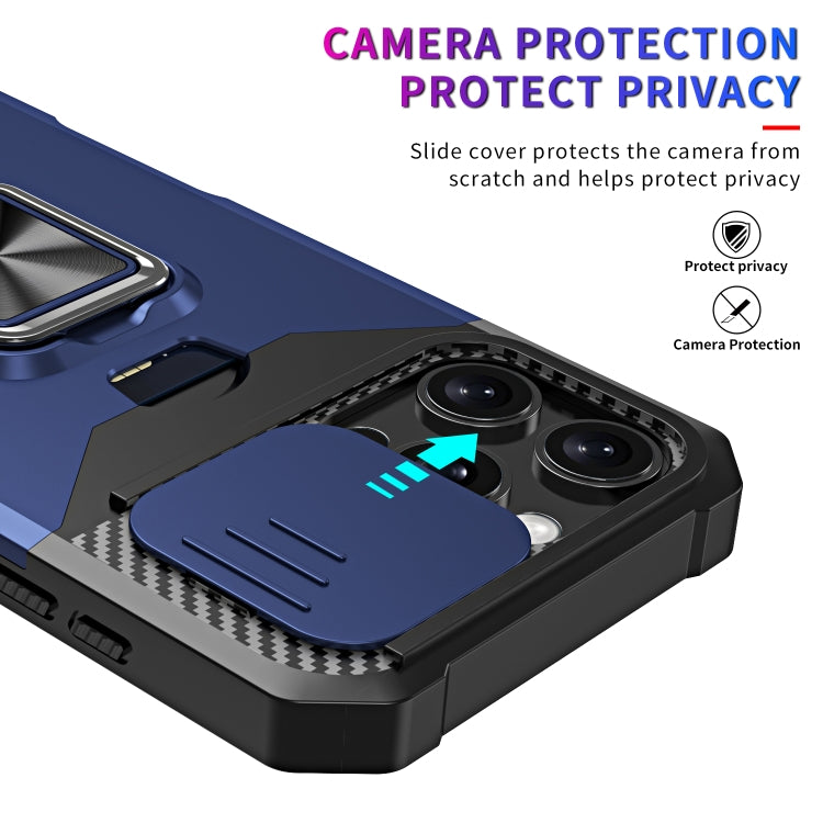 For iPhone 16 Pro Max Camera Shield Card Slot PC+TPU Phone Case(Dark Green) - iPhone 16 Pro Max Cases by buy2fix | Online Shopping UK | buy2fix