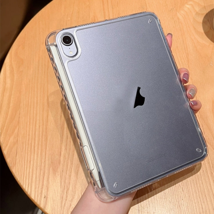 For iPad Pro 12.9 2022 / 2020 / 2018 Crystal Clear Acrylic Hybrid TPU Tablet Case With Pen Slot(Transparent) - iPad Pro 12.9 (2022/2021) Cases by buy2fix | Online Shopping UK | buy2fix