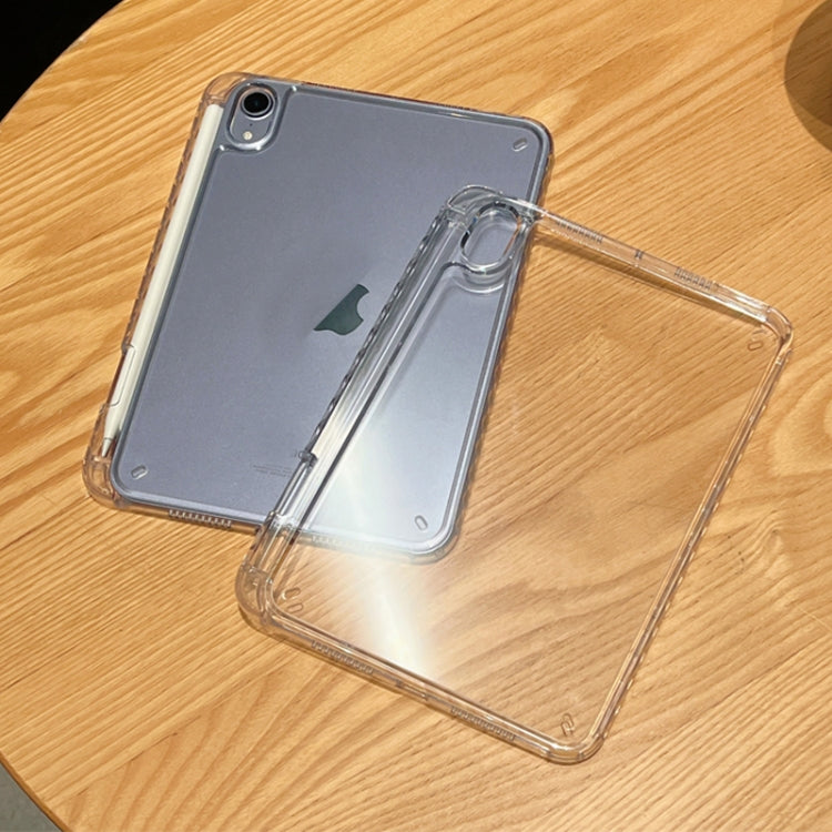 For iPad Pro 12.9 2022 / 2020 / 2018 Crystal Clear Acrylic Hybrid TPU Tablet Case With Pen Slot(Transparent) - iPad Pro 12.9 (2022/2021) Cases by buy2fix | Online Shopping UK | buy2fix