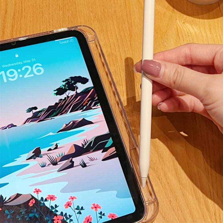 For iPad Pro 12.9 2022 / 2020 / 2018 Crystal Clear Acrylic Hybrid TPU Tablet Case With Pen Slot(Transparent) - iPad Pro 12.9 (2022/2021) Cases by buy2fix | Online Shopping UK | buy2fix