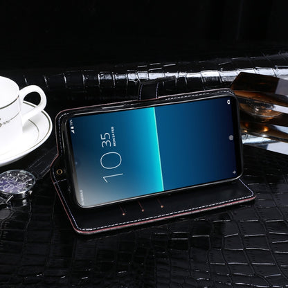 For Sony Xperia L4 idewei Crocodile Texture Horizontal Flip Leather Case with Holder & Card Slots & Wallet(Black) - Sony Cases by idewei | Online Shopping UK | buy2fix