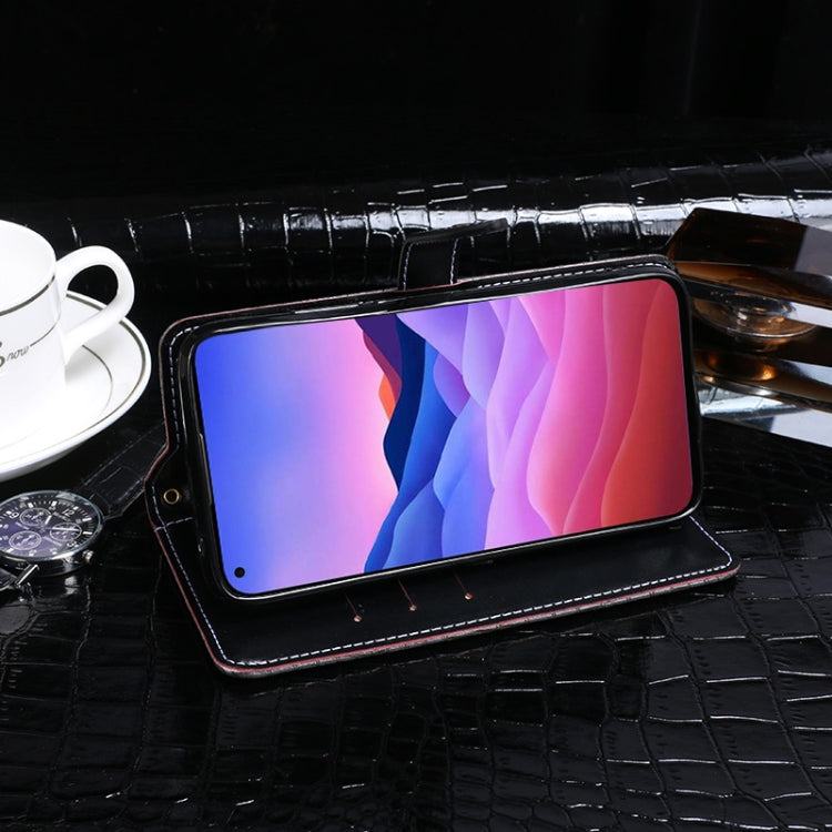 For ZTE Blade V 2020 idewei Crocodile Texture Horizontal Flip Leather Case with Holder & Card Slots & Wallet(Dark Blue) - ZTE Cases by idewei | Online Shopping UK | buy2fix