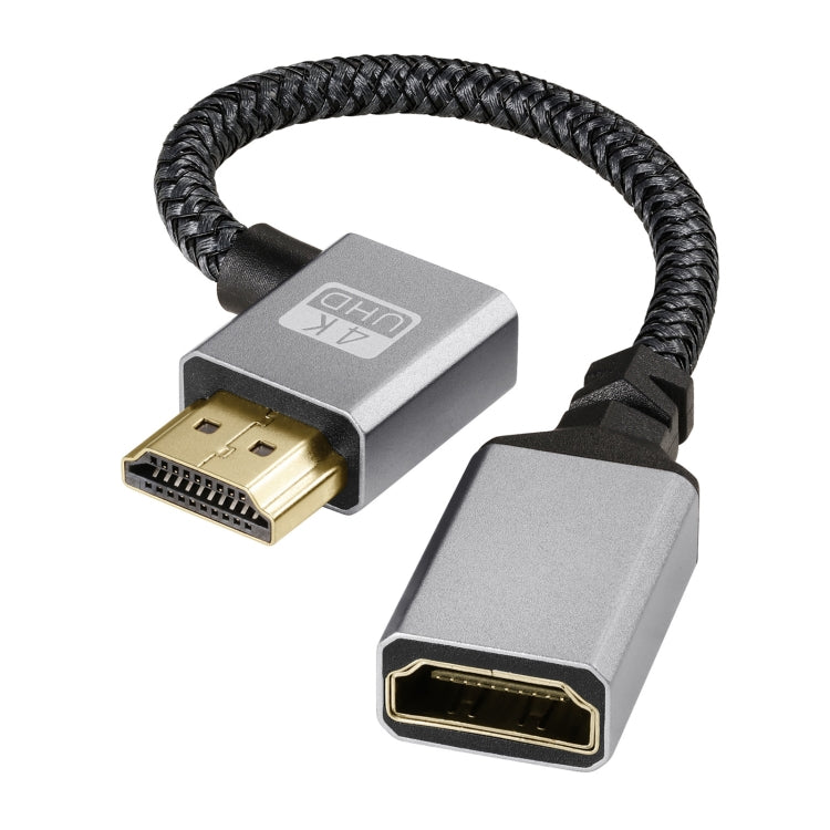Left Elbow HDMI Male to Female 4K UHD Extension Cable Computer TV Adapter, Length: 20cm - Cable by buy2fix | Online Shopping UK | buy2fix