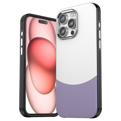 For iPhone 16 Pro Max Leather Texture MagSafe Magnetic TPU + PC Phone Case(Light Purple) - iPhone 16 Pro Max Cases by buy2fix | Online Shopping UK | buy2fix