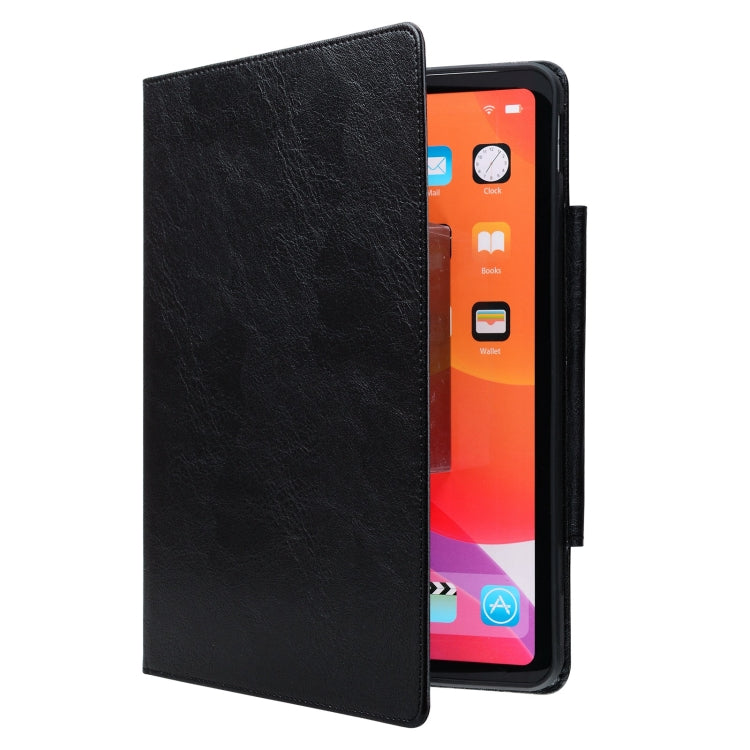 For Samsung Galaxy Tab S9+ / S8+ / S7+ Cat Buckle Leather Smart Tablet Case(Black) - Galaxy Tab S9+ Cases by buy2fix | Online Shopping UK | buy2fix