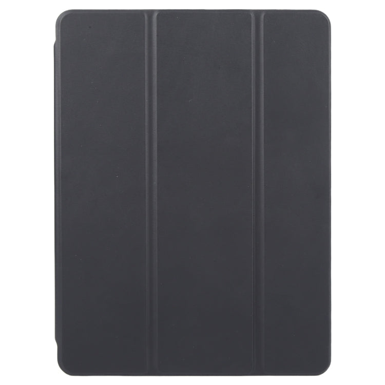 For iPad 9.7 2018 & 2017 / Air / Air2 GEBEI Acrylic TPU 3-folding Rotating Smart Tablet Leather Case withh Pen Slot(Black) by GEBEI
