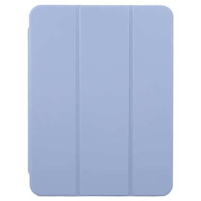 For iPad Pro 11 2022 / 2021 / 2020 GEBEI Acrylic TPU 3-folding Rotating Smart Tablet Leather Case withh Pen Slot(Light Purple) by GEBEI