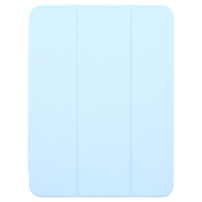 For iPad Air 13 2024 GEBEI Acrylic TPU 3-folding Rotating Smart Tablet Leather Case withh Pen Slot(Sky Blue) - iPad Air 13 2024 Cases by GEBEI | Online Shopping UK | buy2fix