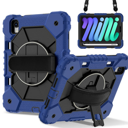 For iPad mini 2024 / mini 6 Contrast Color Robot Silicone Hybrid PC Tablet Case(Navy Black) - iPad mini 2024 Cases by buy2fix | Online Shopping UK | buy2fix