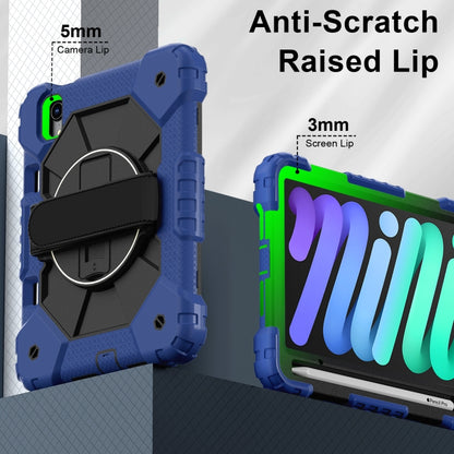 For iPad mini 2024 / mini 6 Contrast Color Robot Silicone Hybrid PC Tablet Case(Navy Black) - iPad mini 2024 Cases by buy2fix | Online Shopping UK | buy2fix