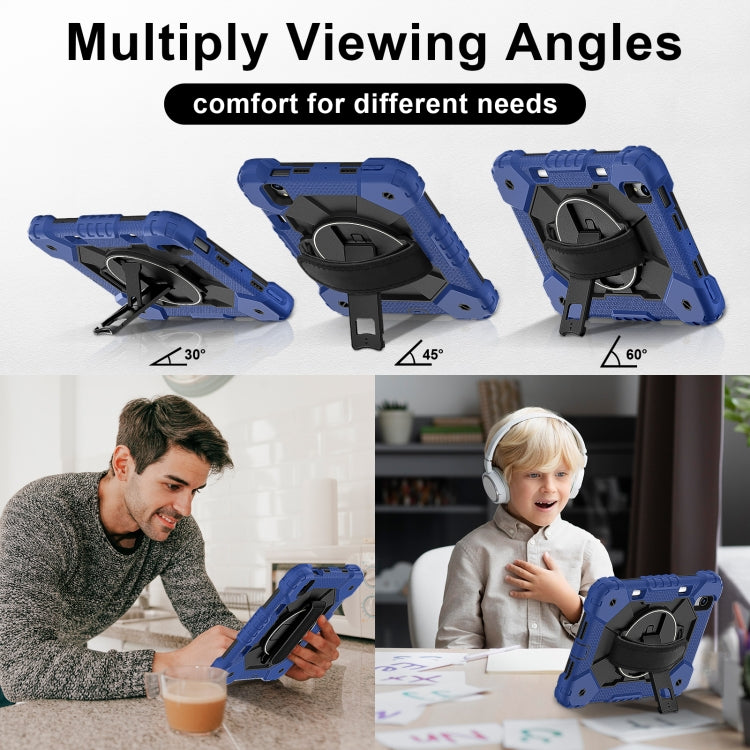 For iPad mini 2024 / mini 6 Contrast Color Robot Silicone Hybrid PC Tablet Case(Navy Black) - iPad mini 2024 Cases by buy2fix | Online Shopping UK | buy2fix