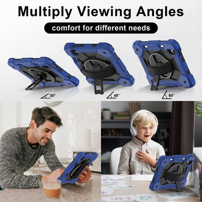 For iPad mini 2024 / mini 6 Contrast Color Robot Silicone Hybrid PC Tablet Case(Navy Black) - iPad mini 2024 Cases by buy2fix | Online Shopping UK | buy2fix