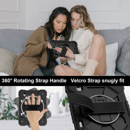 For iPad mini 2024 / mini 6 Contrast Color Robot Silicone Hybrid PC Tablet Case(Black) - iPad mini 2024 Cases by buy2fix | Online Shopping UK | buy2fix