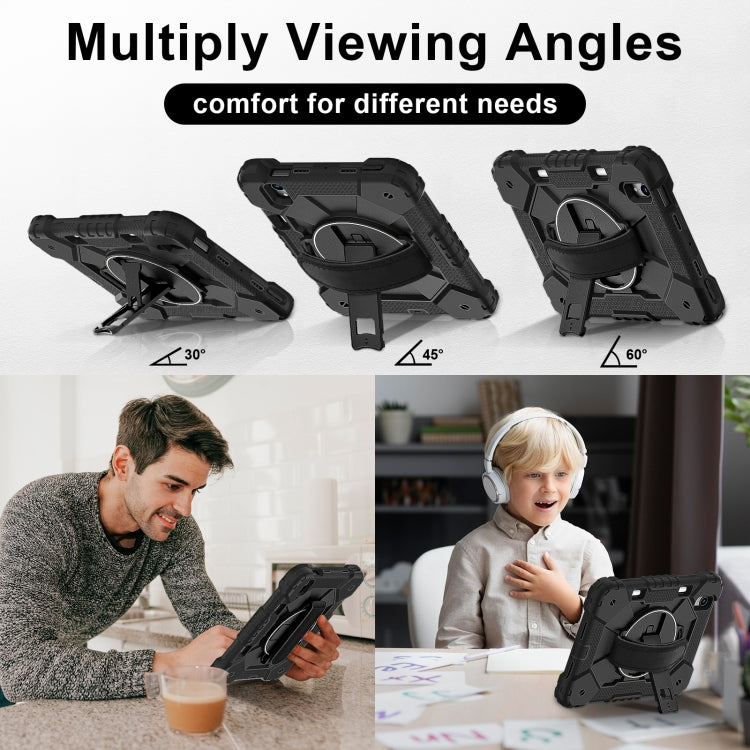 For iPad mini 2024 / mini 6 Contrast Color Robot Silicone Hybrid PC Tablet Case(Black) - iPad mini 2024 Cases by buy2fix | Online Shopping UK | buy2fix