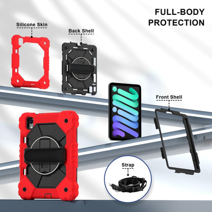 For iPad mini 2024 / mini 6 Contrast Color Robot Silicone Hybrid PC Tablet Case(Red Black) - iPad mini 2024 Cases by buy2fix | Online Shopping UK | buy2fix