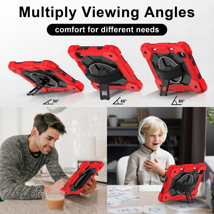 For iPad mini 2024 / mini 6 Contrast Color Robot Silicone Hybrid PC Tablet Case(Red Black) - iPad mini 2024 Cases by buy2fix | Online Shopping UK | buy2fix